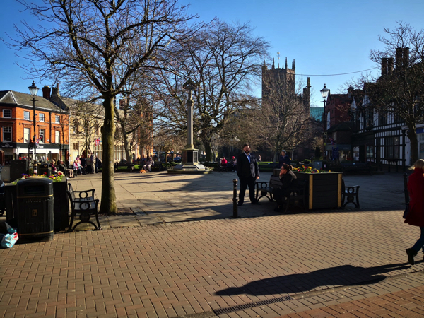 Church square in Nantwich
